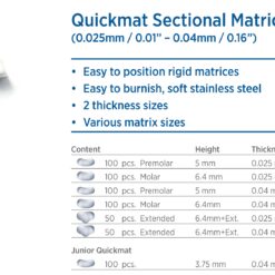 quickmat sectional matrices Band, polydentia